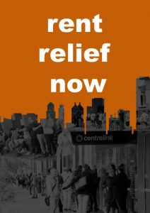 rent relief poster